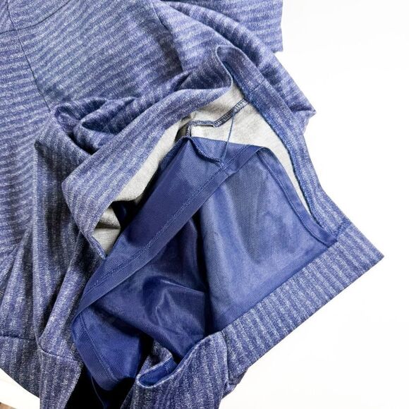 Antonio Melani Women's Blue Striped Off-Shoulder Bodycon Sheath Dress Size 2 - Picture 8 of 9